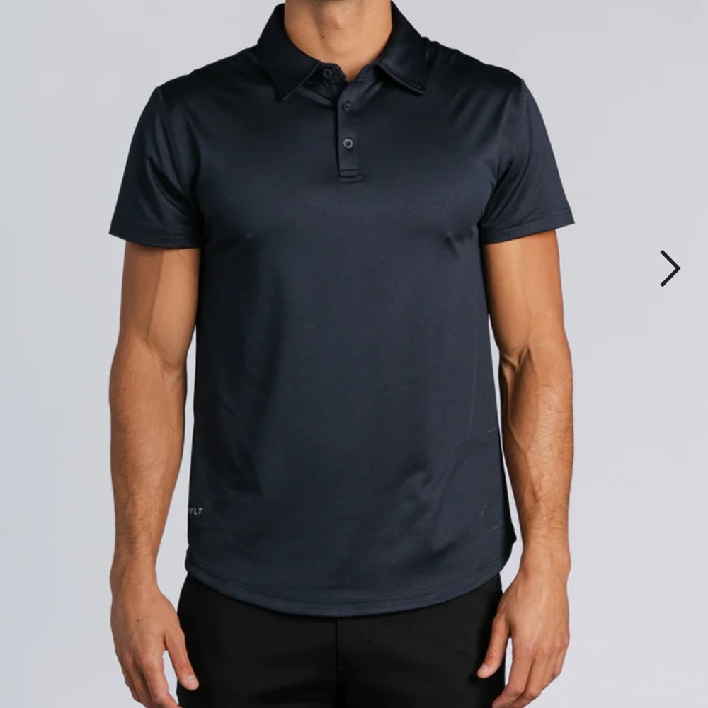 BYLT Men’s Size M Navy Blue Performance Polo